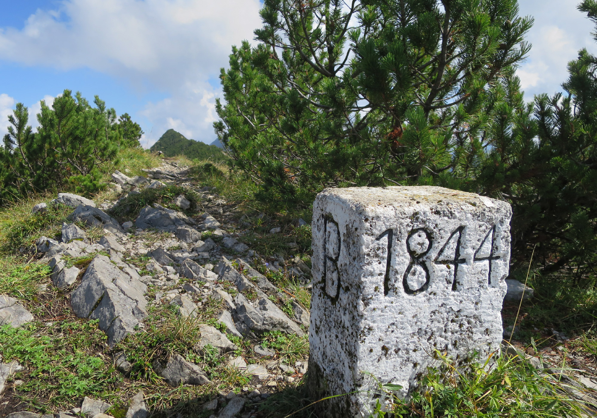 Grenzstein, 1844 gesetzt.
