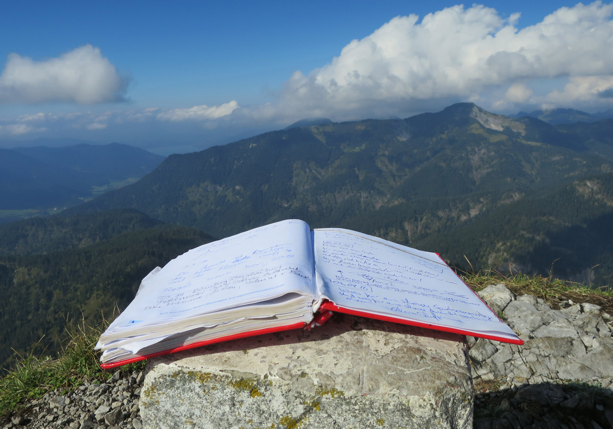 Gipfelbuch Halserspitze