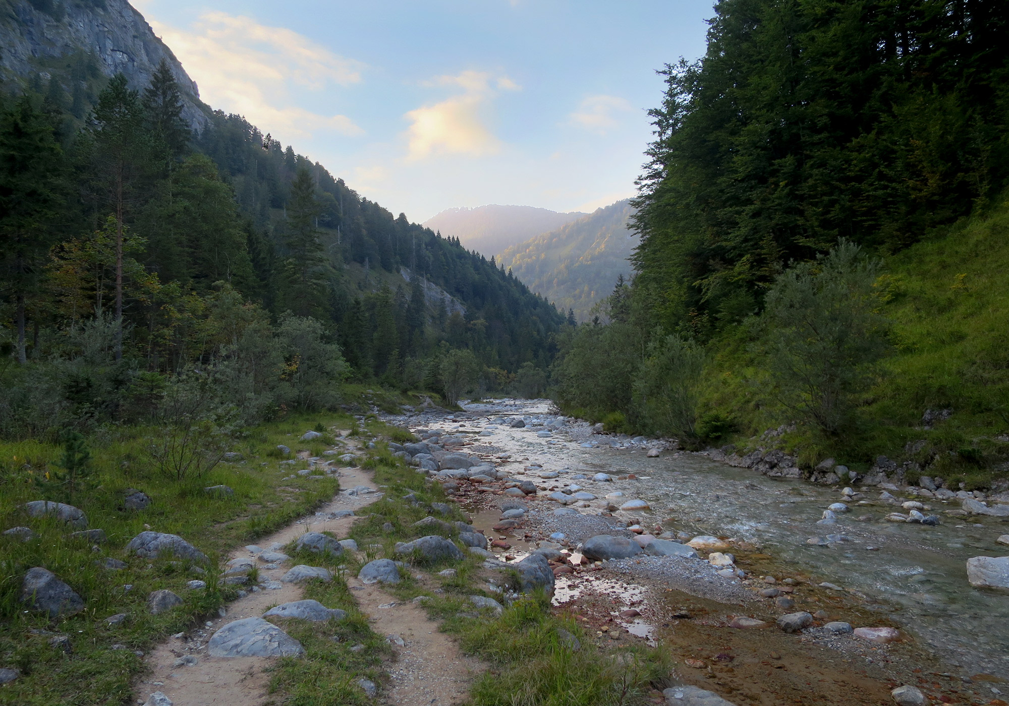 Hofbauernweißach am Abend