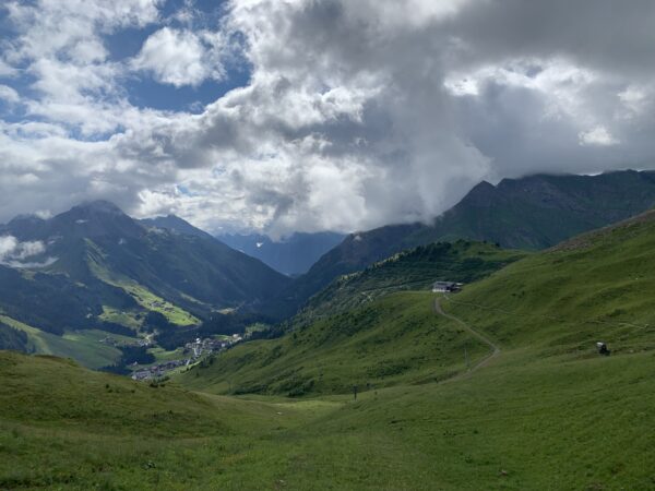 Blick zurück zur Bergstation