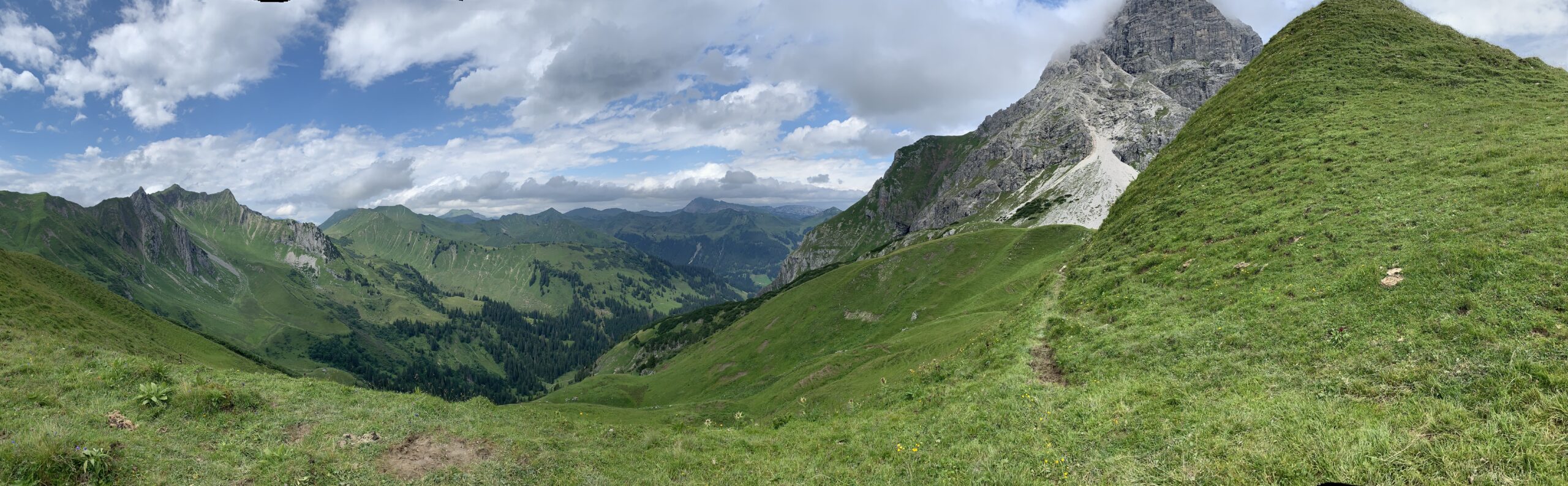 Panorma: Blick ins Bärgunttal