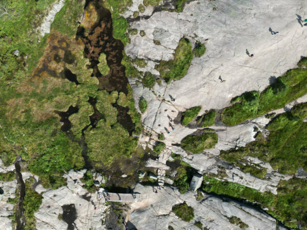 Wanderweg, Preikestolen (Vogelperspektive)
