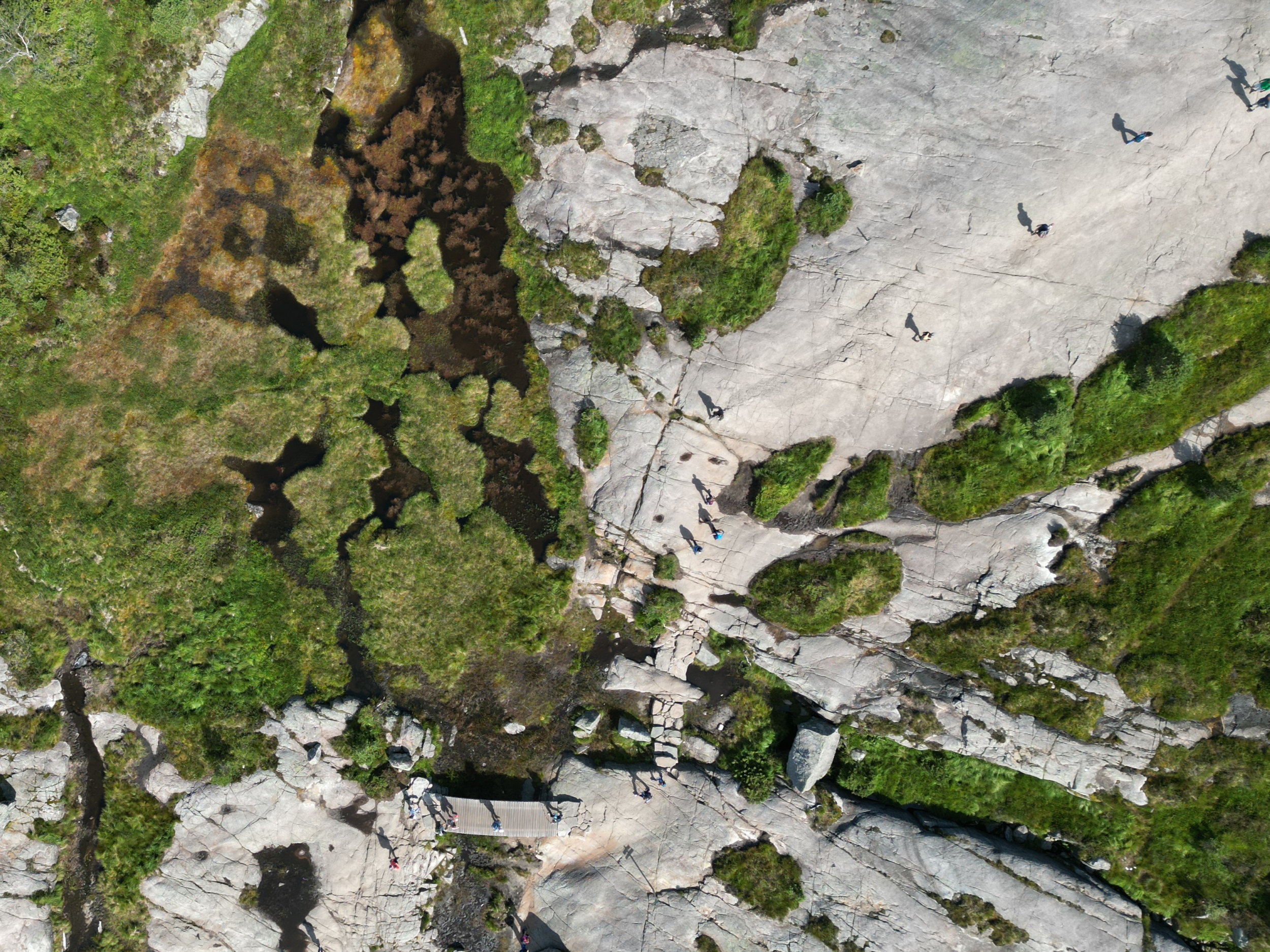 Wanderweg, Preikestolen (Vogelperspektive)