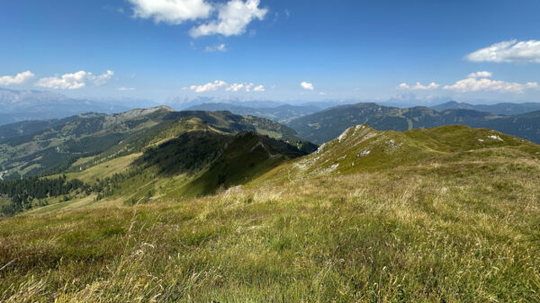Blick vom Gründegg hinüber zum Penkkopf