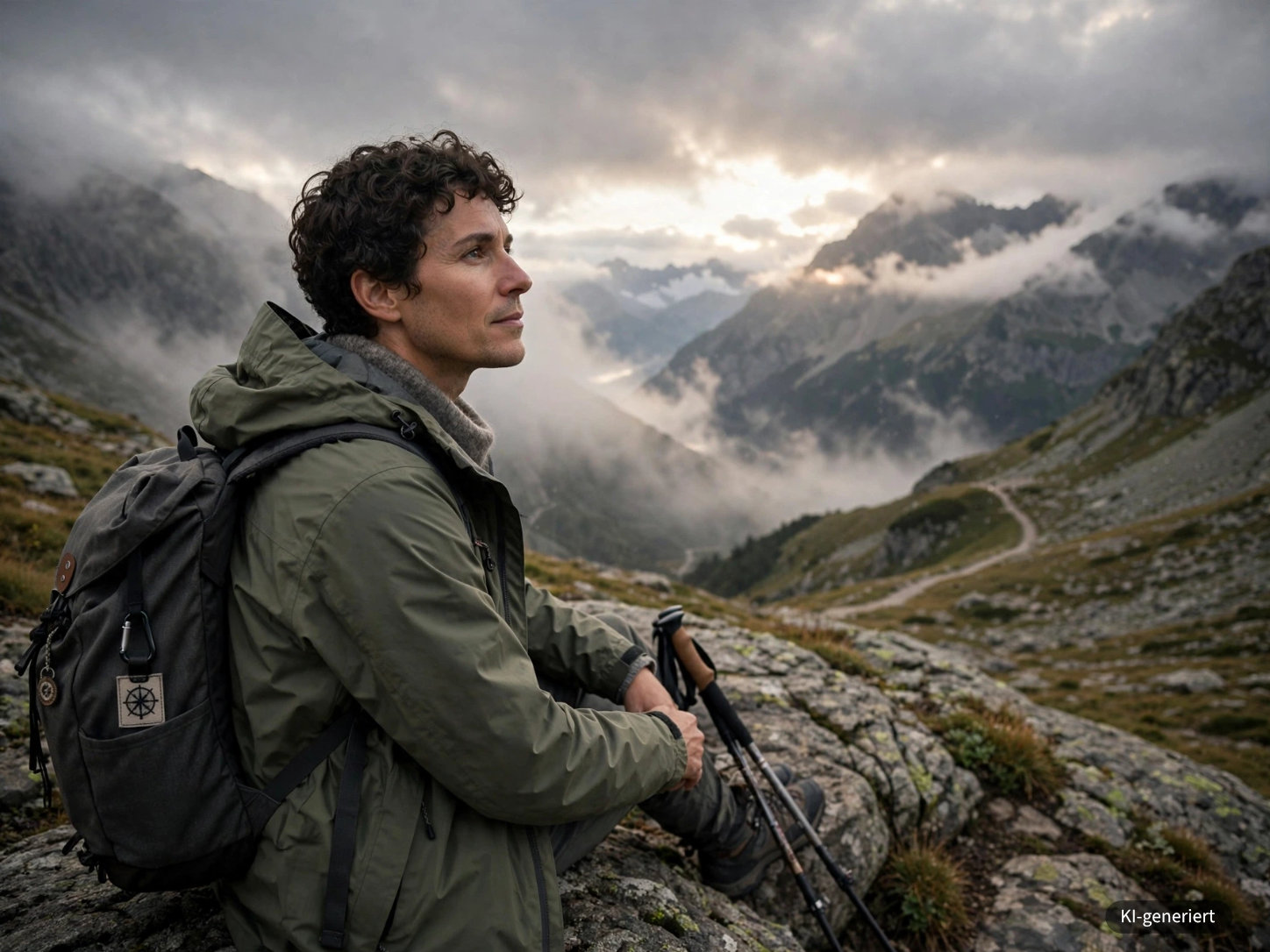 Widerstandskraft beim Wandern, KI-generiert